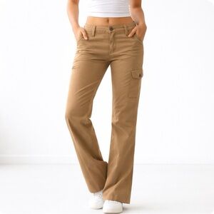 NWOT Athleta Dipper Flare Bootcut Utility Hiking Pants Tan 6P Nylon Stretch